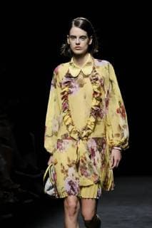 July 10, 2019 - Madrid, Spain - A model walks the runway at the Devota & Lomba fashion show during the Mercedes Benz Fashion Week Spring Summer 2020 at Ifema on July 09, 2019 in Madrid, Spain. Madrid Spain  - ZUMAn230 20190710_zaa_n230_181 Copyright: xOscarxGonzalezx