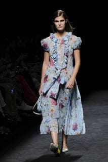 July 10, 2019 - Madrid, Spain - A model walks the runway at the Devota & Lomba fashion show during the Mercedes Benz Fashion Week Spring Summer 2020 at Ifema on July 09, 2019 in Madrid, Spain. Madrid Spain  - ZUMAn230 20190710_zaa_n230_174 Copyright: xOscarxGonzalezx