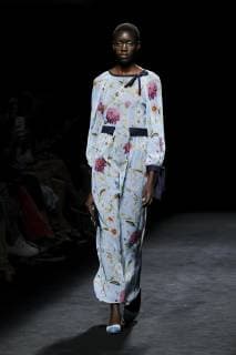 July 10, 2019 - Madrid, Spain - A model walks the runway at the Devota & Lomba fashion show during the Mercedes Benz Fashion Week Spring Summer 2020 at Ifema on July 09, 2019 in Madrid, Spain. Madrid Spain  - ZUMAn230 20190710_zaa_n230_186 Copyright: xOscarxGonzalezx