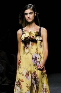July 10, 2019 - Madrid, Spain - A model walks the runway at the Devota & Lomba fashion show during the Mercedes Benz Fashion Week Spring Summer 2020 at Ifema on July 09, 2019 in Madrid, Spain. Madrid Spain  - ZUMAn230 20190710_zaa_n230_189 Copyright: xOscarxGonzalezx