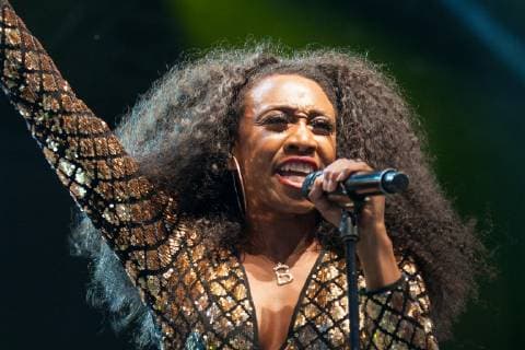 English singer Beverley Knight performs during Day 1 of Kew The Music at Kew Gardens in London. JULY 9th 2019  TSTx192480