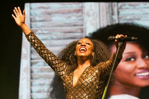 English singer Beverley Knight performs during Day 1 of Kew The Music at Kew Gardens in London. JULY 9th 2019  TSTx192480