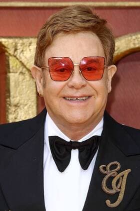 Elton John at The Lion King Film Premiere on 14 07 2019 in London The Lion King Film Premiere in London