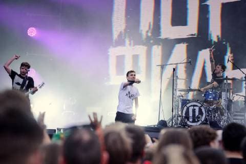 Ukraine: Music Festival Atlas Weekend 2019 (6 day) KYIV, UKRAINE - JULY 14, 2019: Rock-band Pornofilmi during Music Festival Atlas Weekend 2019 Kiev Kiev Ukraine Atlas Weekend  AleksandrxGusev