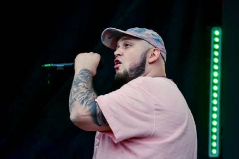 Ukraine: Music Festival Atlas Weekend 2019 (6 day) KYIV, UKRAINE - JULY 14, 2019: Singer Kyivstoner (Albert Vasiliev) during Music Festival Atlas Weekend 2019 Kiev Kiev Ukraine Atlas Weekend  AleksandrxGusev