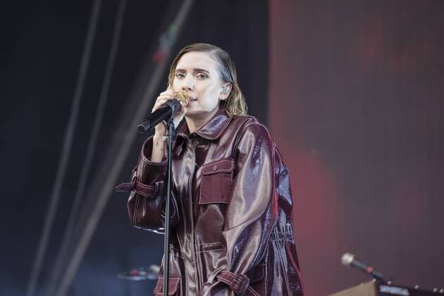 Turku, Finland 6 July 2019 Lykke Li performs at the 50 Ruisrock Festival Turku, Finland 6th July 2019 Swedish singer songwriter Lykke Li performs at the 50th Ruisrock Festival Ruisrock 2019, Turku, Finland  1042203076