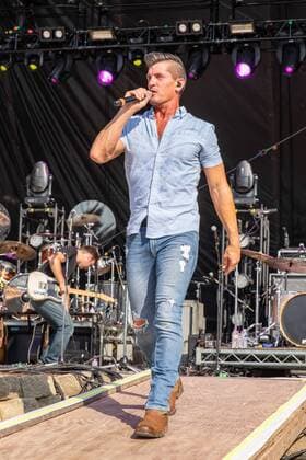 July 19, 2019 - Twin Lakes, Wisconsin, U.S - BRAD REMPEL of High Valley during the Country Thunder Music Festival in Twin Lakes, Wisconsin Twin Lakes U.S. - ZUMAs135 20190719_zap_s135_001 Copyright: xDanielxDeSloverx