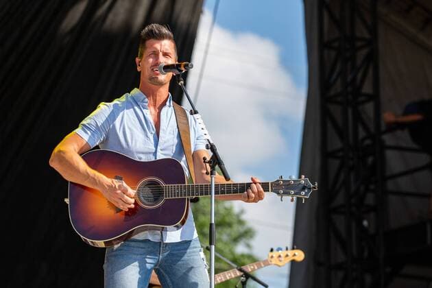 July 19, 2019 - Twin Lakes, Wisconsin, U.S - BRAD REMPEL of High Valley during the Country Thunder Music Festival in Twin Lakes, Wisconsin Twin Lakes U.S. - ZUMAs135 20190719_zap_s135_004 Copyright: xDanielxDeSloverx
