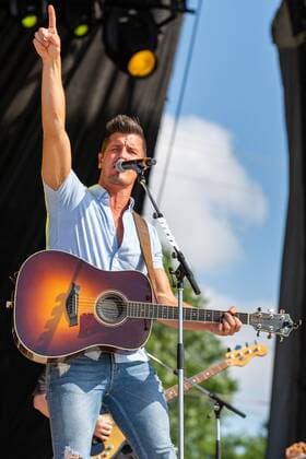 July 19, 2019 - Twin Lakes, Wisconsin, U.S - BRAD REMPEL of High Valley during the Country Thunder Music Festival in Twin Lakes, Wisconsin Twin Lakes U.S. - ZUMAs135 20190719_zap_s135_005 Copyright: xDanielxDeSloverx