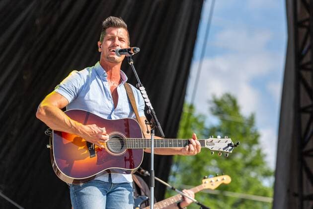 July 19, 2019 - Twin Lakes, Wisconsin, U.S - BRAD REMPEL of High Valley during the Country Thunder Music Festival in Twin Lakes, Wisconsin Twin Lakes U.S. - ZUMAs135 20190719_zap_s135_008 Copyright: xDanielxDeSloverx