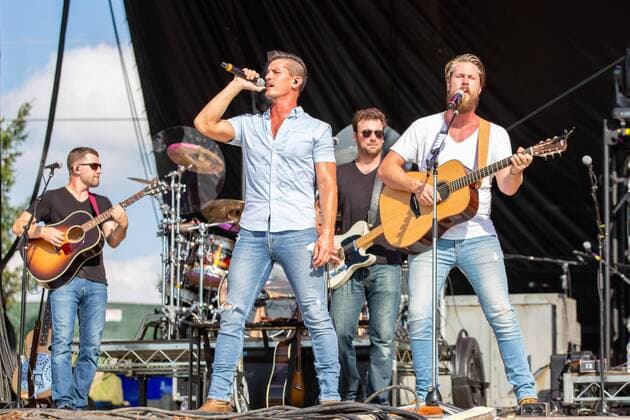 July 19, 2019 - Twin Lakes, Wisconsin, U.S - BRAD REMPEL and CURTIS REMPEL of High Valley during the Country Thunder Music Festival in Twin Lakes, Wisconsin Twin Lakes U.S. - ZUMAs135 20190719_zap_s135_015 Copyright: xDanielxDeSloverx