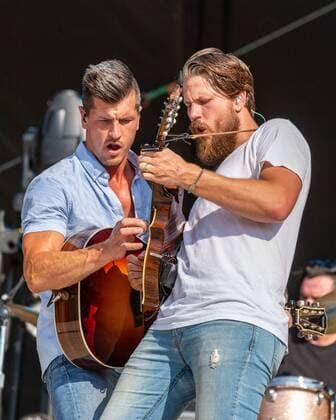 July 19, 2019 - Twin Lakes, Wisconsin, U.S - BRAD REMPEL and CURTIS REMPEL of High Valley during the Country Thunder Music Festival in Twin Lakes, Wisconsin Twin Lakes U.S. - ZUMAs135 20190719_zap_s135_024 Copyright: xDanielxDeSloverx