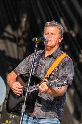 July 19, 2019 - Twin Lakes, Wisconsin, U.S - RICHIE MCDONALD of Lonestar during the Country Thunder Music Festival in Twin Lakes, Wisconsin Twin Lakes U.S. - ZUMAs135 20190719_zap_s135_041 Copyright: xDanielxDeSloverx