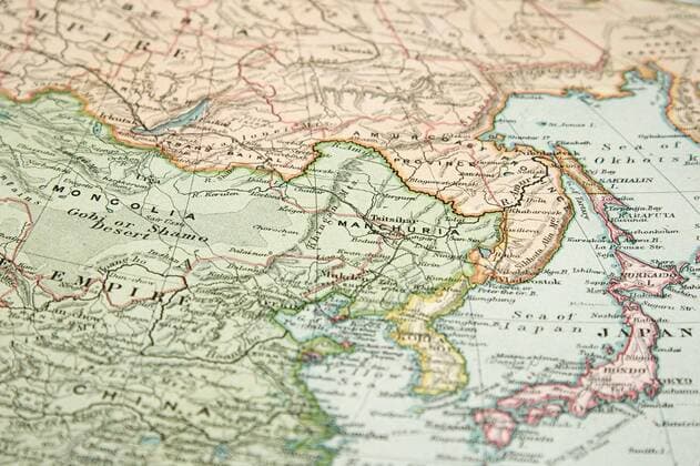 Vintage (1907 copyrighted expired) map of Europe and Asia  Copyright: xcmcderm1x Panthermedia04403605