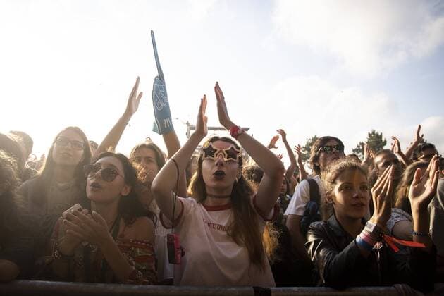 July 20, 2019 - Porto, Portugal - Fans attend the Don Broco concert during the second day in Meo Mares Vivas music Festival, Porto, on July 20, 2019 Porto Portugal  - ZUMAn230 20190720_zaa_n230_543 Copyright: xRitaxFrancax