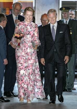 Entertainment Bilder des Tages 20-07-2019 Belgium Queen Mathilde and King Philippe - Filip pose ahead of a concert on the eve of Belgium s National Day at Bozar in Brussels.  Copyright: xPPEx