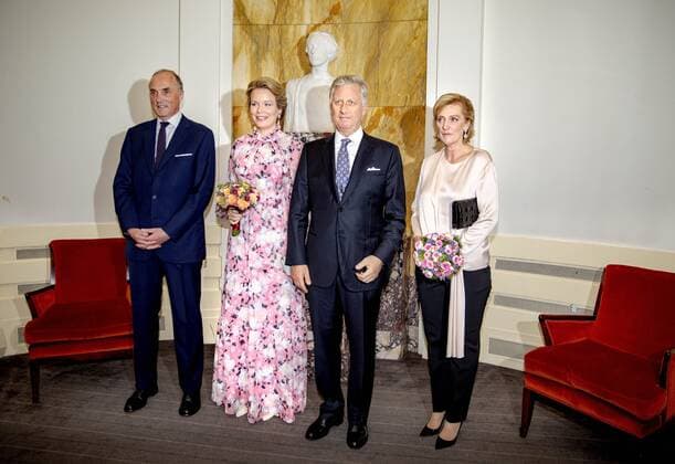 20-07-2019 Belgium Prince Lorenz, Queen Mathilde, King Philippe - Filip and Princess Astrid pose ahead of a concert on the eve of Belgium s National Day at Bozar in Brussels.  Copyright: xPPEx