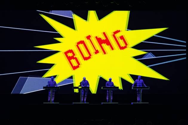 July 20, 2019 - German electronic pioneers Kraftwerk Perfoming at the Bluedot Science. and music festival , Jodrell bank, Cheshire UK - ZUMAp211 20190720_zap_p211_001 Copyright: xAndyxVonxPipx