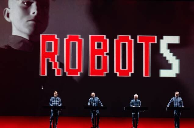 July 20, 2019 - German electronic pioneers Kraftwerk Perfoming at the Bluedot Science. and music festival , Jodrell bank, Cheshire UK - ZUMAp211 20190720_zap_p211_003 Copyright: xAndyxVonxPipx