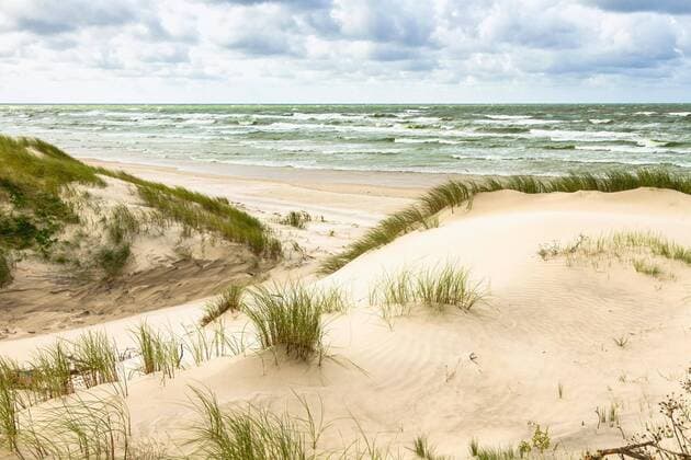  Sand dunes on the Baltic sea coastline in Nida. Lithuania  Copyright: xsergeisimonovx Panthermedia11277391