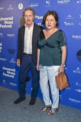 22 07 2019 Concert by English singer James Cullum at the Teatro Real in Madrid Photos Roberto Torretta and his wife Carmen Echevarria Photocall during Universal Music Festival 2019 in Madrid on Monday , 22 July 2019 Cordon Press  ANTONIOxQUILEZx0711