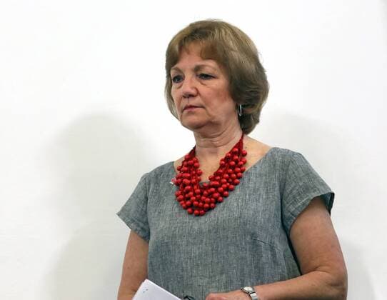Deputy head of Mission Canada 2019 Olya Odynska-Grod attends the presentation of the mission s preliminary report on the Ukrainian parliamentary election, Kyiv, capital of Ukraine, July 22, 2019. Ukrinform. Mission Canada 2019 presents its preliminary report on Ukrainian parliamentary election  Copyright: xTARASOVx