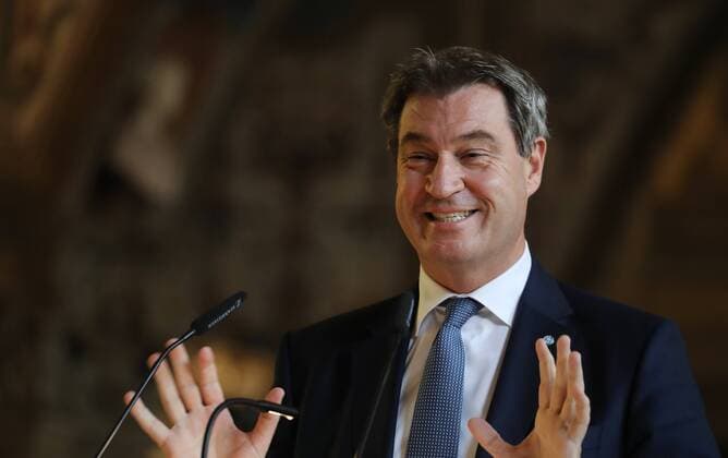 Bavarian Order of Merit Bayer Prime Minister Dr Markus Söder, Munich Germany Residence