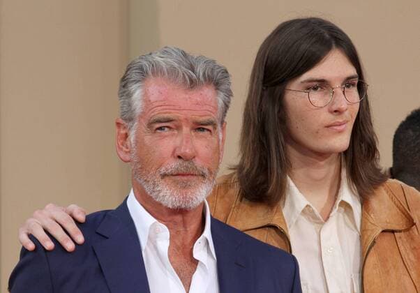 HOLLYWOOD, CA - JULY 22: Pierce Brosnan, Dylan Brosnan, at the Sony Pictures Once Upon A Time In Hollywood Los Angeles Premiere at Linwood Dunn Theater in Hollywood, California on July 22, 2019. Copyright: xFayexSadoux