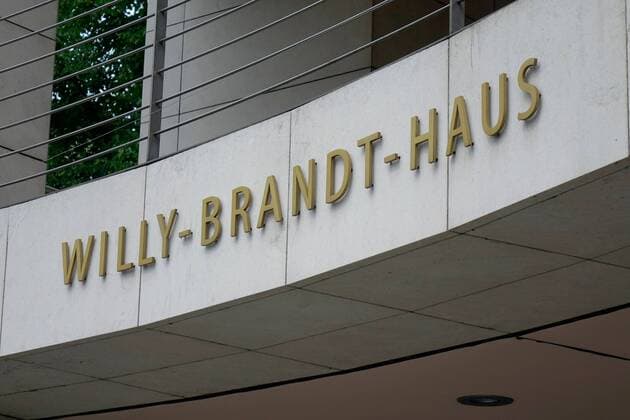 Willy Brandt House in Kreuzberg Willy Brandt House in Kreuzberg, 22 07 2019, Kreuzberg, Wilhelmstrasse, Berlin, The Willy Brandt House is the seat of the Federal Headquarters of the SPD