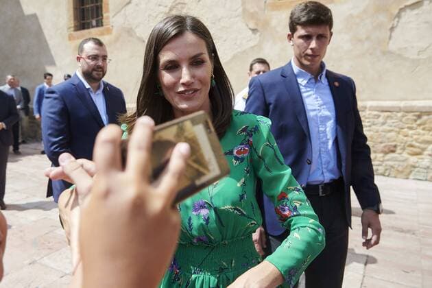 July 25, 2019, Oviedo, Asturias, Spain: Queen Letizia of Spain attends Inaugural conference of the summer courses of the International School of Music of the Princess of Asturias Foundation at Archaeological Museum of Asturias on July 25, 2019 in Oviedo, Spain Oviedo Spain  - ZUMAg15_ 20190725_zaf_g15_048 Copyright: xJackxAbuinx