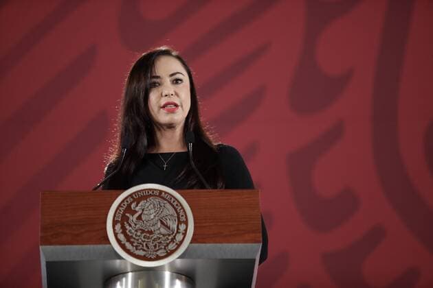 July 25, 2019 EUM20190725NAC05 JPG CIUDAD DE MEXICO PresidencyPresidencia AMLO In his conference on July 25, 2019 and before the municipal president of Naucalpan, Patricia Duran, President Andres Manuel Lopez Obrador made official the donation of the Rancho Los Tres Garcia, confiscated from organized crime, to the municipality of Naucalpan, State of Mexico, for the construct  - ZUMAu78_ 20190725_zaf_u78_010 Copyright: xElxUniversalx