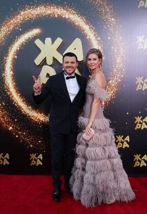 BAKU, AZERBAIJAN - JULY 25, 2019: Singer Emin Agalarov with his wife Alyona Gavrilova at the 2019 Zhara music festival. Vyacheslav Prokofyev TASS  TS0B451D