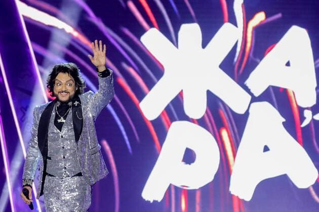 BAKU, AZERBAIJAN - JULY 25, 2019: Singer Filipp Kirkorov performs at the 2019 Zhara music festival. Vyacheslav Prokofyev TASS  TS0B452D