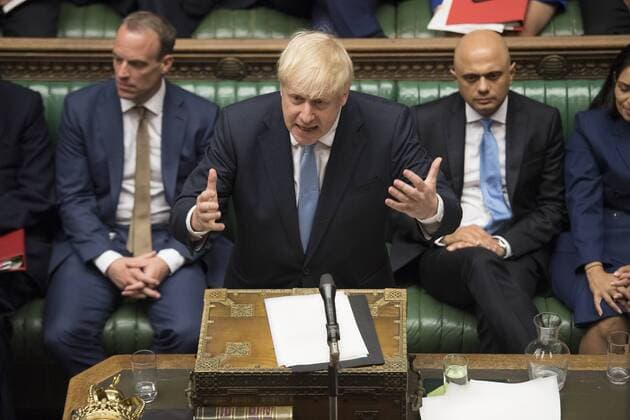 News Themen der Woche KW30 News Bilder des Tages (190725) -- LONDON, July 25, 2019 (Xinhua) -- British Prime Minister Boris Johnson (front) makes his first statement in the House of Commons in London, Britain, on July 25, 2019. (Jessica Taylor UK Parliament Handout via Xinhua) HOC MANDATORY CREDIT: UK Parliament Jessica Taylor BRITAIN-LONDON-BORIS JOHNSON-HOUSE OF COMMONS-STATEMENT 