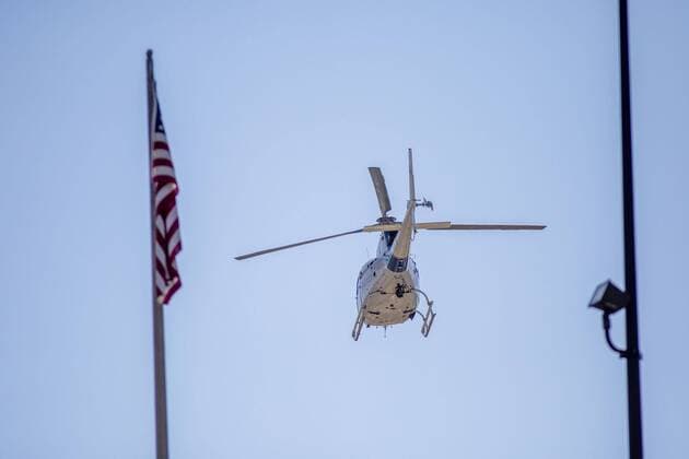 A Border Patrol helicopter travels through Mexico s border with the United States to locate migrants trying to cross. July 25, 2019.  JairxCabreraxTorresx xLexPictorium LePictorium_0212302