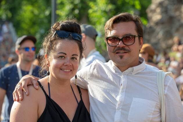 Viljandi, 25.07.2019 First day of the Viljandi Folk Music Festival, people at the festival. The festival takes place every July in the castle park and centre of Viljandi. It is the strongest expression of a special mindset originating from the early 1990s. This mindset values tradition, heritage, and a local identity and tries to adapt the spiritual values collected over hundreds and thousands of years with the modern way of living all of this to keep the traditions alive and thereby strengthen our national characteristics. Viljandi Folk Music Festival has become one of the largest festivals of this kind in the Baltic and Nordic countries over the years. Viljandi Estonia  Copyright: xElmoxRiigx