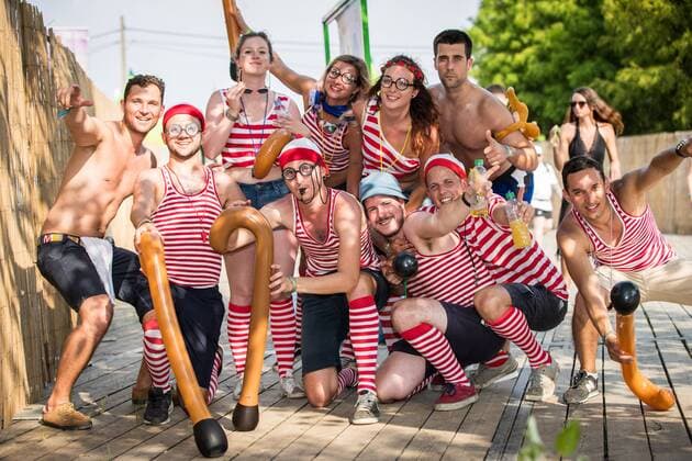 Party people at Dreamville camping pictured during the first day of the second weekend of the Tomorrowland music festival, Friday 26 July 2019. The 15th edition of Tomorrowland electronic music festival takes place at the De Schorre terrain in Boom from 19 to 21 July 2019 and from 26 to 28 July 2019.  DAVIDxPINTENS 05633904