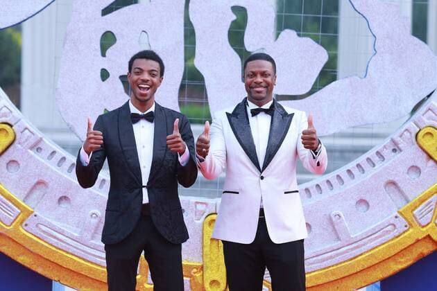 Entertainment Themen der Woche KW30 Entertainment Bilder des Tages DATONG, CHINA - JULY 27: American actor Chris Tucker and his son attend the closing ceremony of the 5th Jackie Chan International Action Film Week on July 27, 2019 in Datong, Shanxi Province of China.  Copyright: xVCGx CFP111227042606