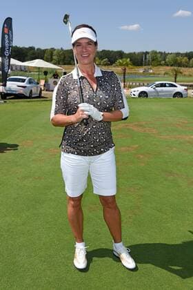 Katarina Witt at the GRK Golf Charity Masters Golf Tournament at the Golf Country Club Leipzig at the Golfresort Machern near Leipzig on 27 07 2019