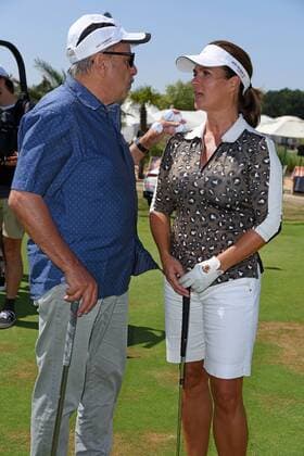 Wolfgang Stumph, Katarina Witt at the GRK Golf Charity Masters Golf Tournament at the Golf Country Club Leipzig in the Golf Resort Machern near Leipzig on 27 07 2019