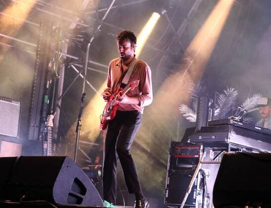 July 27, 2019, Oxford, United Kingdom: Walter Gervers of Foals Rock band performs at the Hall Farm, Steventon during a Truck Music Festival in Oxford. Oxford United Kingdom - ZUMAs197 20190727_zaa_s197_210 Copyright: xKeithxMayhewx