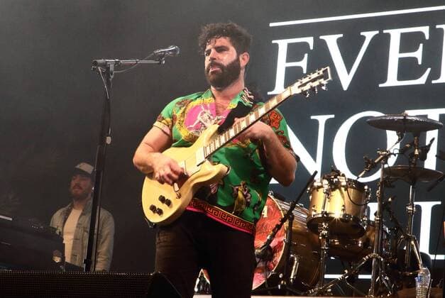 July 27, 2019, Oxford, United Kingdom: Yannis Philippakis a lead singer and guitarist of Foals Rock band performs at the Hall Farm, Steventon during a Truck Music Festival in Oxford. Oxford United Kingdom - ZUMAs197 20190727_zaa_s197_218 Copyright: xKeithxMayhewx