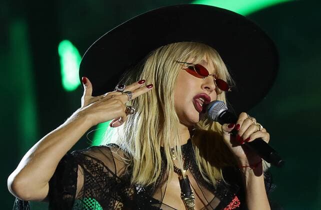 BAKU, AZERBAIJAN - JULY 28, 2019: Singer Svetlana Loboda performs at the 2019 Zhara music festival. Vyacheslav Prokofyev TASS  TS0B4C24