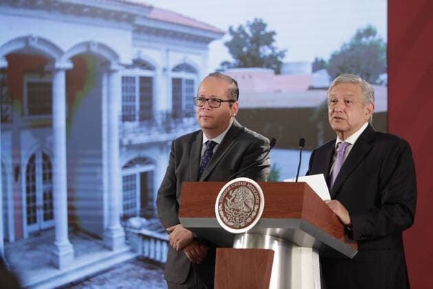 July 29, 2019 EUM20190729NAC06 JPG CIUDAD DE MEXICO PresidencyPresidencia AMLO July 29, 2019 Ricardo Rodriguez, director of the Servicio de Administracion y Enajenacion de Bienes SAE de Hacienda, during the morning conference of President Andres Manuel Lopez Obrador at Palacio Nacional Photo Agency EL UNIVERSALIvan StephensEELG  - ZUMAu78_ 20190729_zaf_u78_005 Copyright: xElxUniversalx