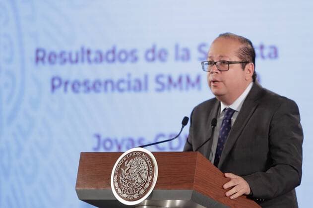 July 29, 2019 EUM20190729NAC05 JPG CIUDAD DE MEXICO PresidencyPresidencia AMLO July 29, 2019 Ricardo Rodriguez, director of the Servicio de Administracion y Enajenacion de Bienes SAE de Hacienda, during the morning conference of President Andres Manuel Lopez Obrador at Palacio Nacional Photo Agency EL UNIVERSALIvan StephensEELG  - ZUMAu78_ 20190729_zaf_u78_006 Copyright: xElxUniversalx