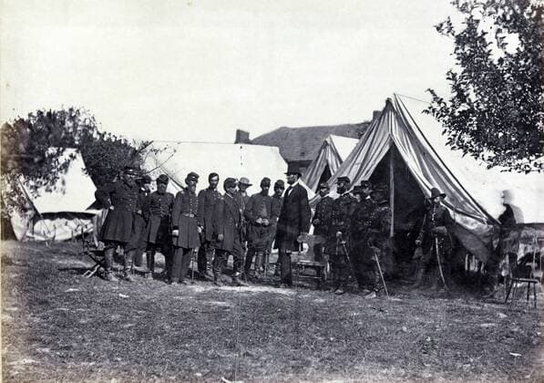 President Abraham Lincoln 1862. President Abraham Lincoln 1862. Battle-Field of Antietam. Alexander Gardner Copyright: xPhoto12 AnnxRonanxPicturexLibraryx ARP15A07142