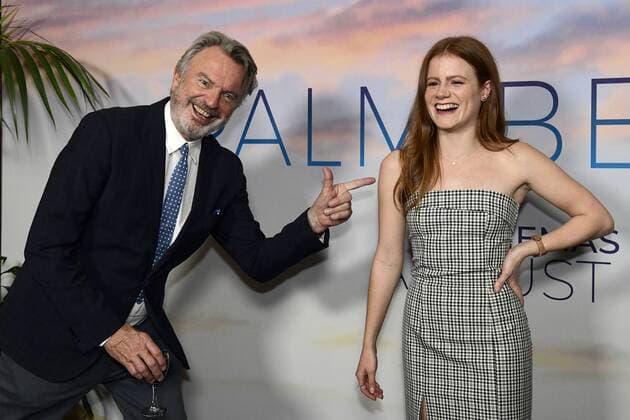 Entertainment Themen der Woche KW31 Entertainment Bilder des Tages PALM BEACH PREMIERE, (L-R) Actor Sam Neill and actress Francis Berry are seen during the premiere of the Australian film Palm Beach, at the Cremorne Orpheum, Sydney, Thursday, August 1, 2019. ( NO ARCHIVING, EDITORIAL USE ONLY, NO USE IN BOOKS WITHOUT CONSENT Sydney NSW AUSTRALIA  Copyright: xBIANCAxDExMARCHIx 20190801001411437392