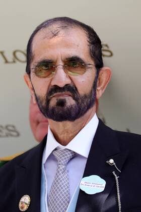 22 06 2019, Ascot, Windsor, GBR Portrait of owner Sheikh Mohammed bin Rashid al Maktoum Owner, al Maktoum, Portrait, Portraet 190622S474ROYAL ASCOT JPG