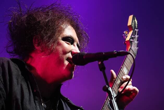 MOSCOW, RUSSIA - AUGUST 3, 2019: Robert Smith, lead singer of the English rock band The Cure, performs at the 2019 Afisha Picnic music festival at Moscow s Kolomenskoye Museum-Reserve. Anton Novoderezhkin TASS  TS0B55FE