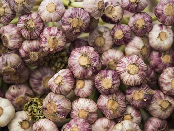 August 3, 2019, St. Paul, Minnesota, U.S: Fresh garlic for sale at the farmers market in the Hmongtown Marketplace. Thousands of Hmong people, originally from the mountains of central Laos, settled in the Twin Cities in the late 1970s and early 1980s. Most were refugees displaced by the American war in Southeast Asia. According to the 2010 U.S. Census, there are now 66,000 ethnic Hmong in the Minneapolis-St. Paul area, making it the largest urban Hmong population in the world. There are two large Hmong markers in St. Paul. The Hmongtown Marketplace has are more than 125 shops, 11 restaurants, and a farmersâ€⠢ market in the summer. Hmong Village is newer and has more than 250 shops and 17 restaurants. St. Paul U.S. - ZUMAk94_ 20190803_zaf_k94_008 Copyright: xJackxKurtzx